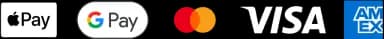 Accepted payment methods: Apple Pay, Google Pay, Mastercard, Visa, and American Express